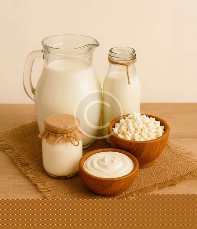 Rustic canned dairy jar